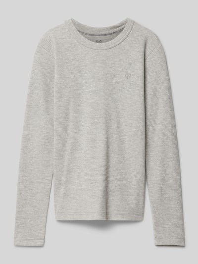 Jack & Jones Longsleeve mit Strukturmuster Modell 'BLUHARRY' Mittelgrau Melange 1