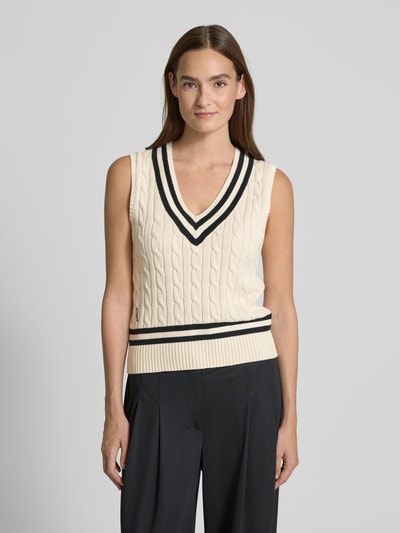 Lauren Ralph Lauren Spencer met ribboorden Offwhite - 4