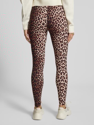 OH APRIL Leggings im Allover-Look Modell 'Rita' Mittelbraun 5