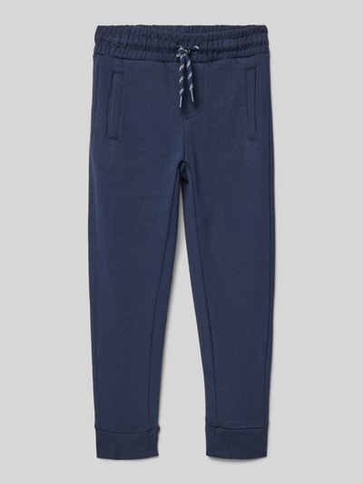 Mango Slim Fit Sweatpants mit Tunnelzug Modell 'francia' Marine 1