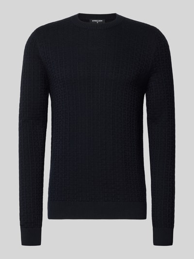 Strellson Regular Fit Pullover aus reiner Baumwolle Modell 'Adrian' Marine 1