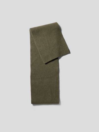Le Bonnet Schal aus Lammwoll-Angora-Mix Dunkelgrün 4