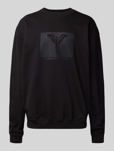 CARLO COLUCCI Sweatshirt mit Rundhalsausschnitt Black 2