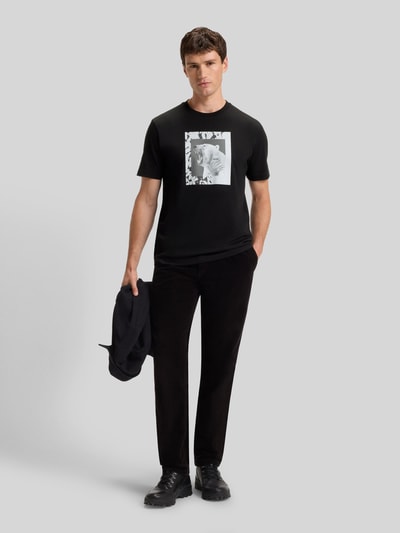 BOSS Orange Regular fit T-shirt van puur katoen Zwart - 1