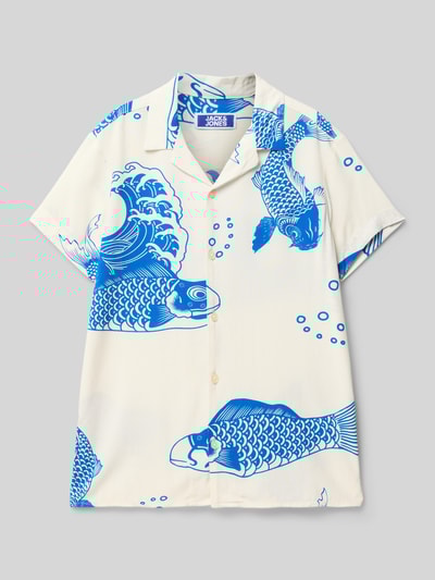 Jack & Jones Koszula casualowa o kroju regular fit z kołnierzykiem typu resort model ‘JEFF’ Królewski niebieski 1