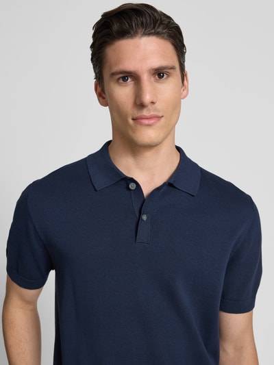 Christian Berg Men Poloshirt met labeldetail Marineblauw - 3