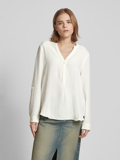 QS Blouse met verstelbare mouwlengte Wit - 4