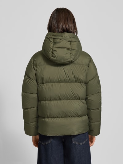 Tommy Hilfiger Slim fit donsjack met logo-applicatie Olijfgroen - 5