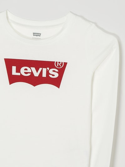 Levi’s® Kids Longsleeve aus Baumwolle Weiss 2