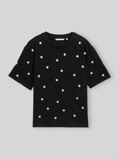 Tom Tailor Denim Boxy Fit T-Shirt aus reiner Baumwolle ' Black 2
