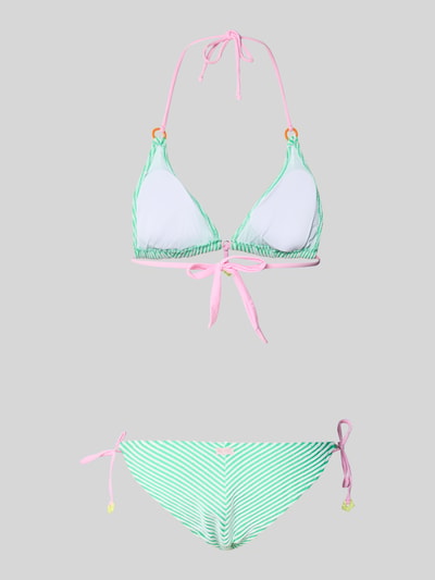Produktfoto, Slim Fit Bikini mit Zierbesatz Modell 'Elsa' von Banana Moon, elastyczna mieszanka bawełny, krój slim fit, paski, miękka faktura