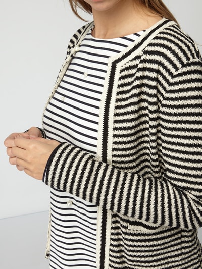 Weekend Max Mara Cardigan mit Streifenmuster Black 5