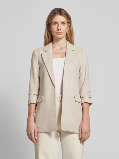 Vero Moda Regular Fit Longblazer mit Raffungen Modell 'FRIDA' Beige 4