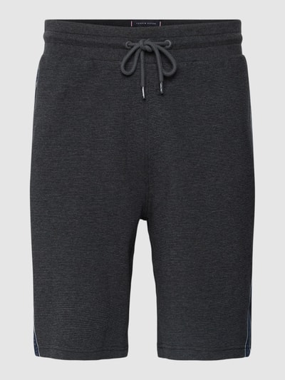 Tommy Hilfiger Sweatshorts met wafelstructuur, model 'ESTABLISHED' Middengrijs gemêleerd - 2