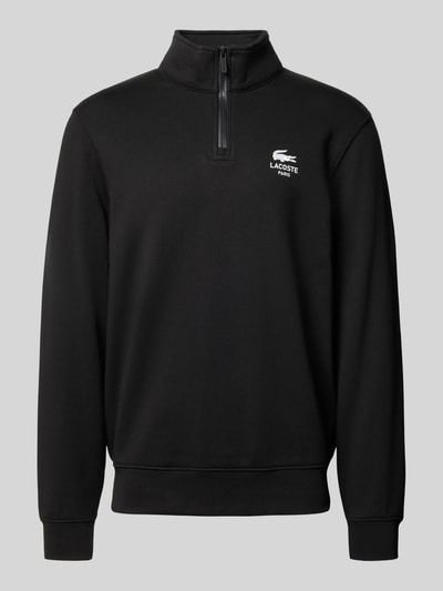 Lacoste Regular Fit Sweatshirt aus reiner Baumwolle Modell 'HERITAGE' Black 2