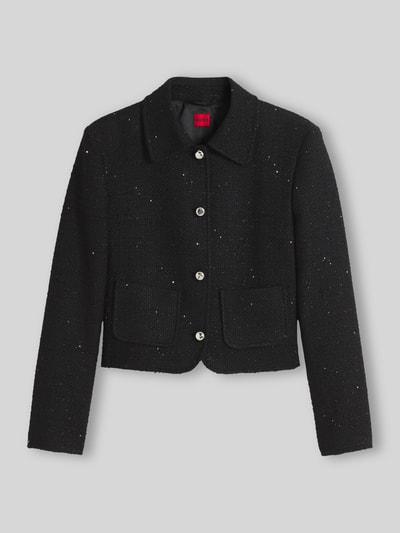 HUGO Cocktailjacke mit metallischen Zierknöpfen Black 2