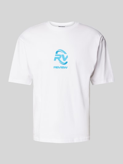 REVIEW T-shirt z nadrukiem z logo Biały 2