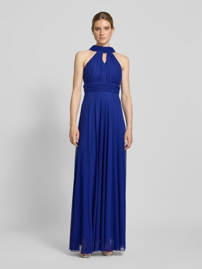 TROYDEN COLLECTION Avondjurk met druppelvormige hals Koningsblauw - 4