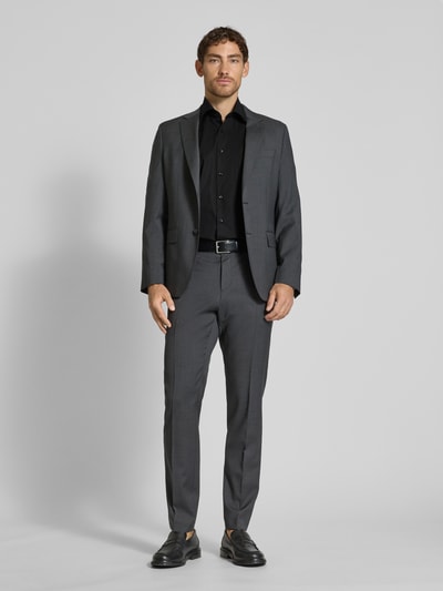 ETERNA Comfort Fit Kurzarmhemd mit Kentkragen Black 1