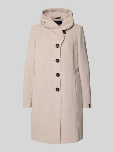 Milo Coats Lange wollen jas met kasjmier, model 'BELLA' Beige - 2