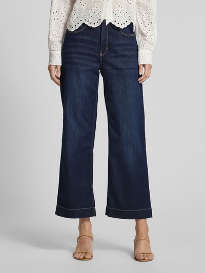 MAC Wide Leg Jeans im 5-Pocket-Design Dunkelblau 4