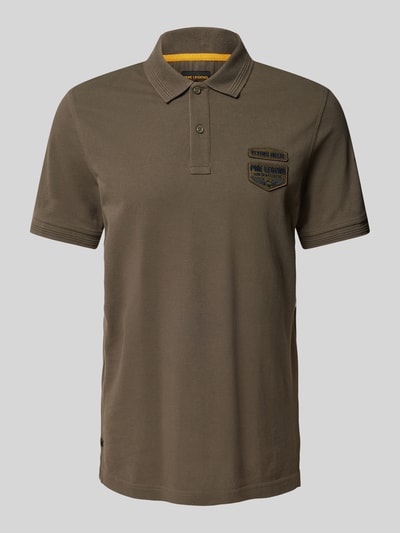 PME Legend Poloshirt mit Label-Detail Oliv 1