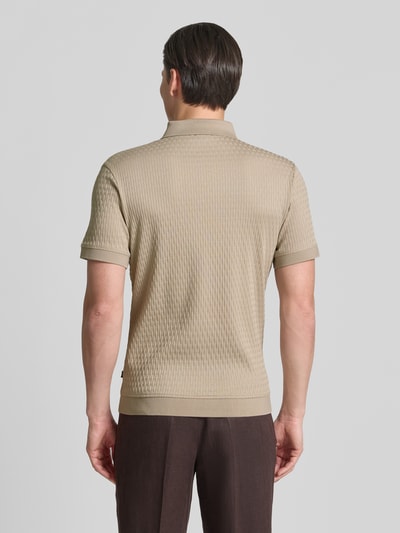 JOOP! COLLECTION Slim Fit Poloshirt mit Reißverschluss Modell 'Franciscojose' Beige 5