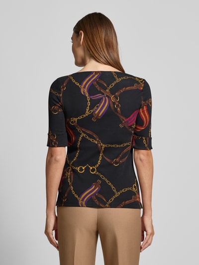 Lauren Ralph Lauren T-Shirt im Allover-Look Modell 'JUDY' Black 5