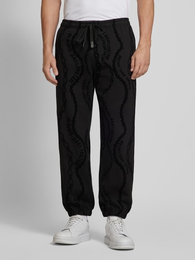 Versace Jeans Couture Sweatpants mit elastischem Bund Black 4