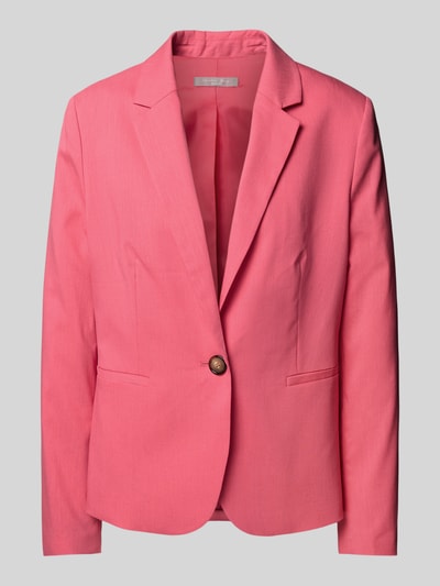Christian Berg Woman Selection Regular Fit Blazer aus  Baumwoll-Mix mit Leinen-Anteil Pink 2