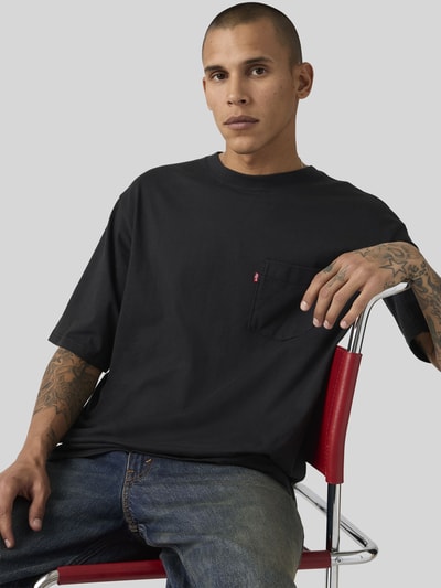 Levi's® T-shirty o kroju loose fit z czystej bawełny Czarny 1
