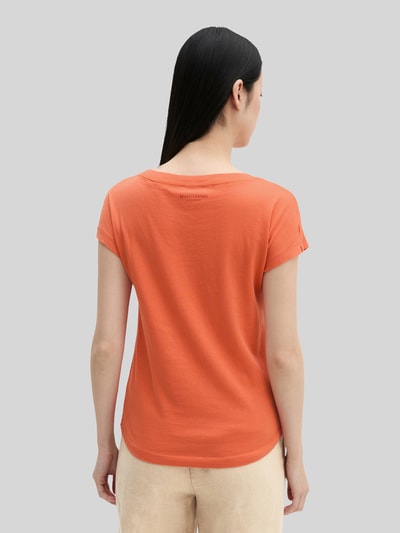 Marc O'Polo Regular Fit T-Shirt aus reiner Baumwolle Orange 5