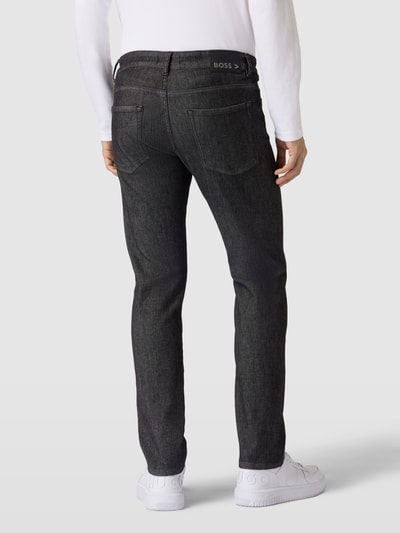 BOSS Slim Fit Jeans im 5-Pocket-Design Modell 'Delaware' Mittelgrau 5