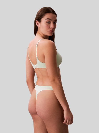 Calvin Klein Underwear string met elastische band met label Mintgroen - 5