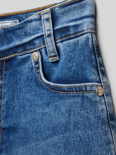 Blue Effect Szorty jeansowe o kroju regular fit z naszywką z logo Niebieski 2