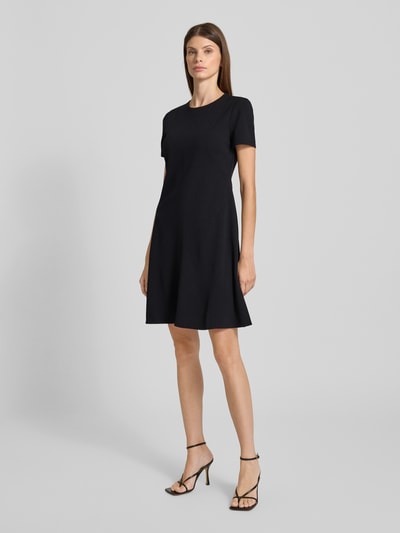 Calvin Klein Womenswear Scuba Fit T-Shirt-Kleid mit Nahtreißverschluss Modell 'Flare' Black 1