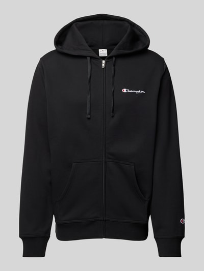 CHAMPION Sweatjacke mit Label-Stitching Black 1