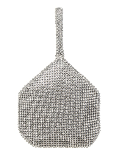 Jake*s Cocktail Handtasche mit Ziersteinen Silber Melange 4