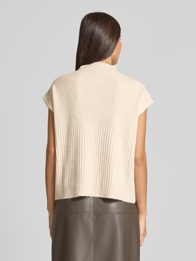 Soyaconcept Strickshirt mit Stehkragen Modell 'VIRGINIA' Ecru Melange 5