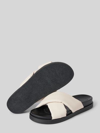 Only Slippers met structuurmotief, model 'MINNIE' Wit - 4