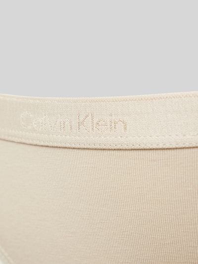 Calvin Klein Underwear String met elastische band met logo in een set van 3 stuks Rood - 2