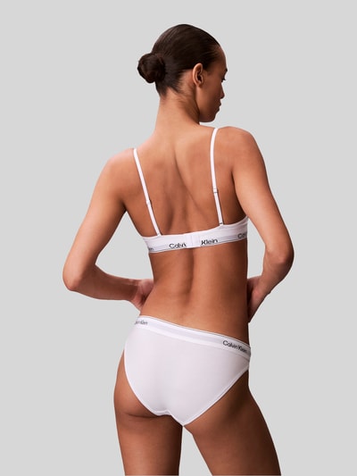 Calvin Klein Underwear BH aus Baumwoll-Stretch-Mischung mit Logo Bund Weiss 5