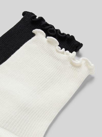 Marc O'Polo Socken mit Frill-Bund Offwhite 2