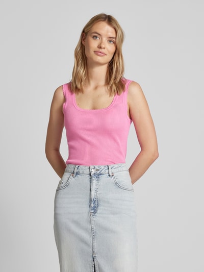 Vero Moda Top in Feinripp-Optik Pink 4