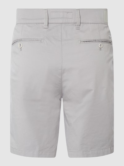 Brax Straight Fit Chino-Shorts mit Stretch-Anteil Modell 'Bozen' Silber Melange 4