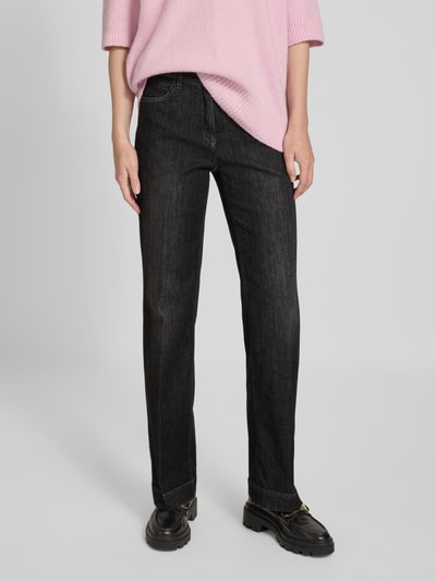 TONI Straight Leg Jeans mit Bügelfalten Modell 'Jenny' Anthrazit 4