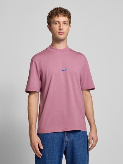 Hugo Blue Regular Fit T-Shirt aus reiner Baumwolle Modell 'NIEROS' Altrosa 4