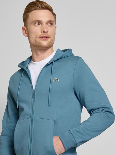 Lacoste Sweatjacke mit Reißverschluss Rauchblau 3