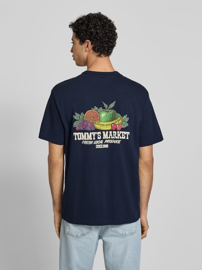 Tommy Jeans relaxed fit T-shirt van puur katoen Marineblauw - 5