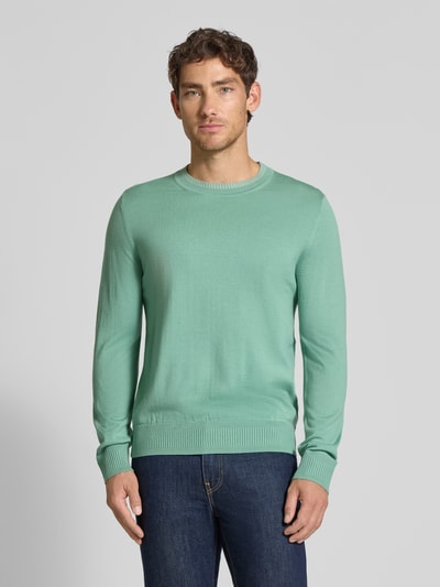 PAUL SMITH Strickpullover mit gerippten Abschlüssen Hellgruen 4